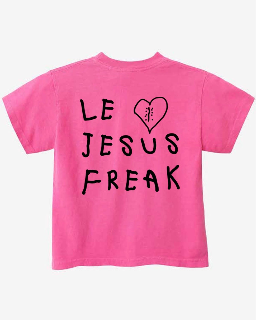 The Zoey Project Kids Tee in Bright Pink