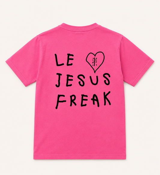 The Zoey Project Youth Tee in Neon Pink