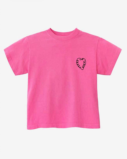 The Zoey Project Kids Tee in Bright Pink