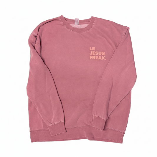The Statement Crew Sweatshirt - Le Jesus Freak - Legacy Maroon