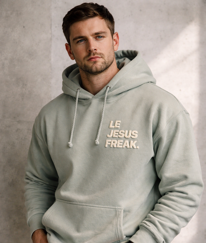 The Classic Pullover Hoodie | Le Jesus Freak. Mineral Sage