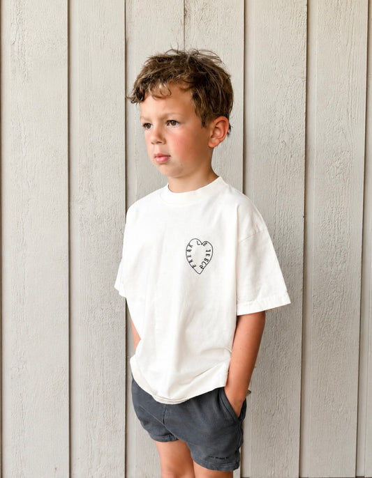 The Zoey Project Kids Tee in Cream