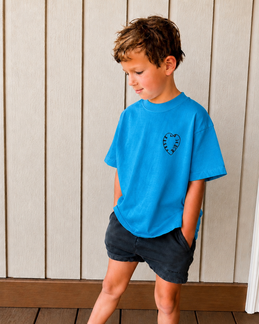 The Zoey Project Youth Tee - Carib Blue