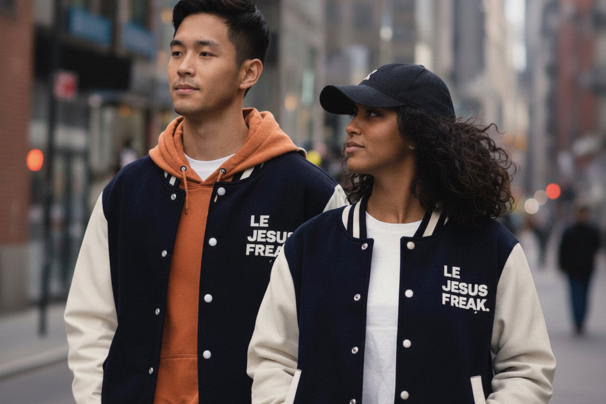 The Le Jesus Freak Varsity Bomber