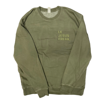 The Statement Crew Sweatshirt — Heritage Olive