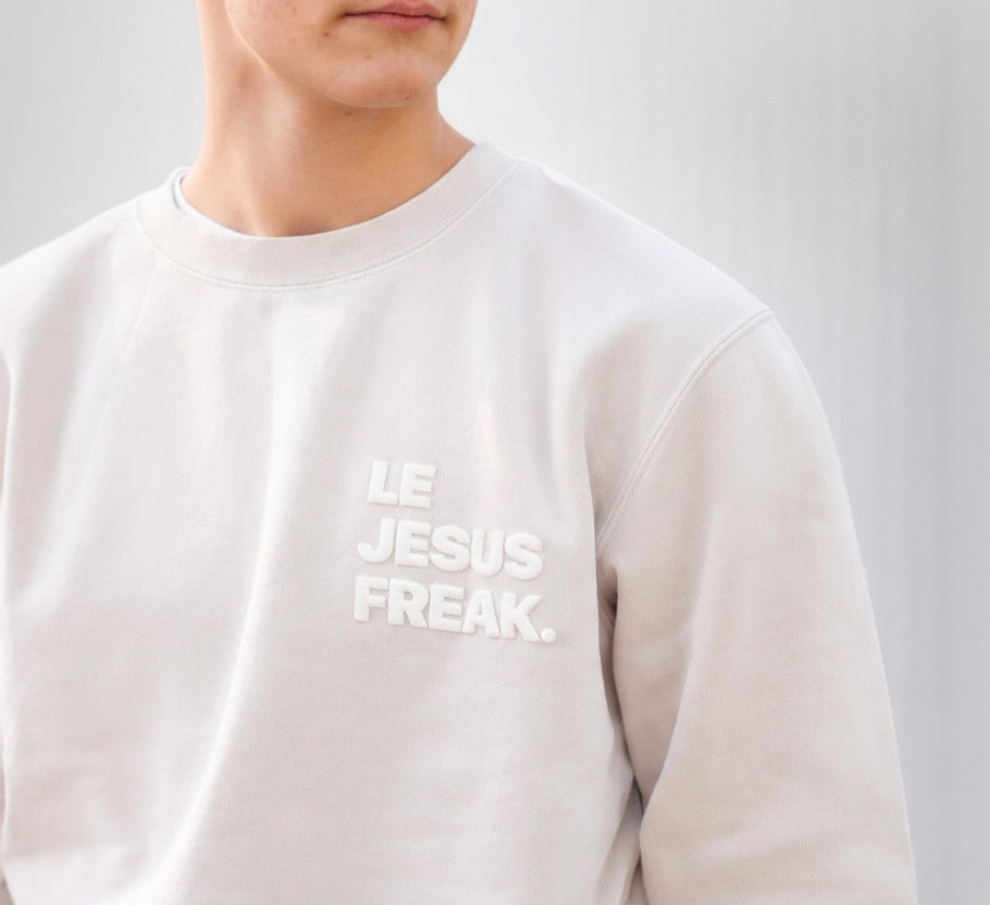 The Statement Crew Sweatshirt — Ivory