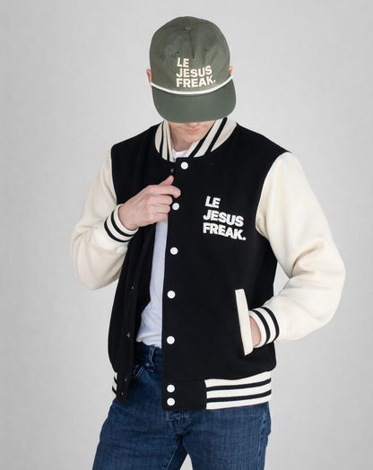 The Varsity Bomber | Le Jesus Freak.