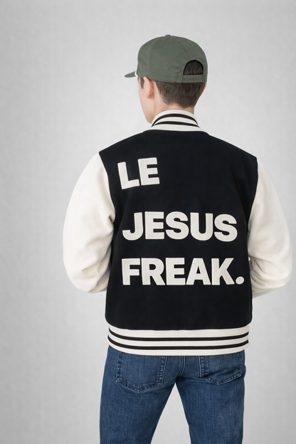 The Le Jesus Freak Varsity Bomber
