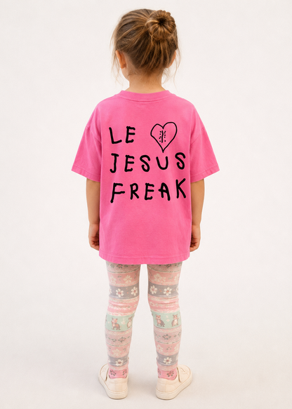The Zoey Project Kids Tee in Bright Pink