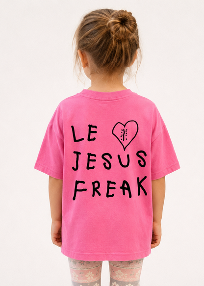 The Zoey Project Kids Tee in Bright Pink
